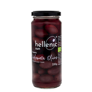 Hellenic Sun Organic Kalamata Olives 330g
